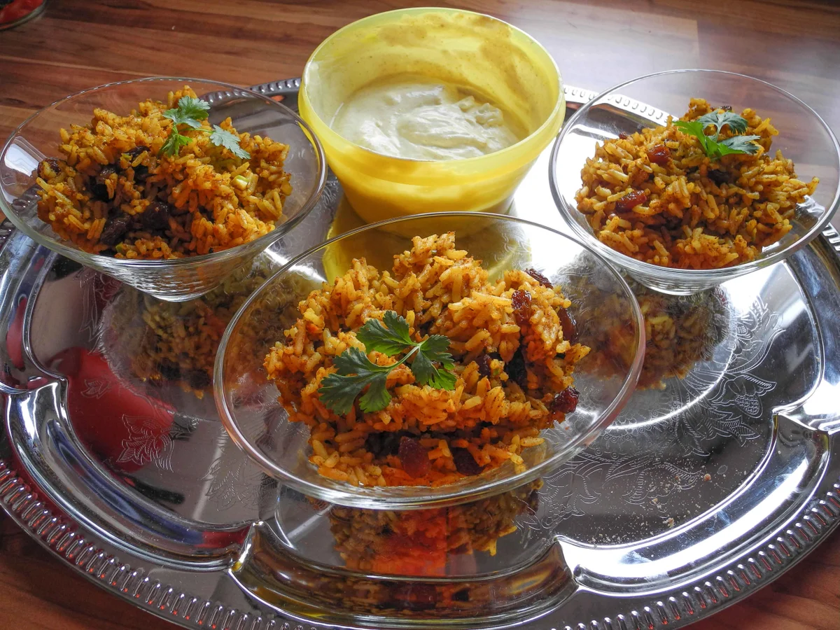 Salat: Reissalat "Orient" mit Dip - Rezept - Bild Nr. 612