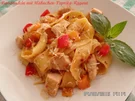 Bandnudeln mit Hähnchen-Paprika-Ragout - Rezept - Bild Nr. 612