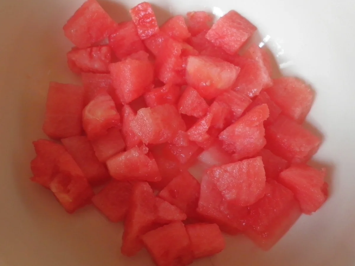 Wassermelone und Schafskäse ... - Rezept - Bild Nr. 618
