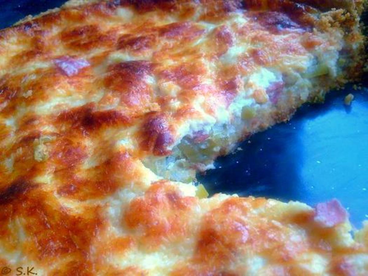 Kuchen herzhaft - Lauch-Käse-Quiche - Rezept - Bild Nr. 661