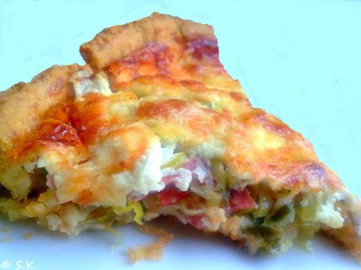 Bilder für Kuchen herzhaft - Lauch-Käse-Quiche - Rezept