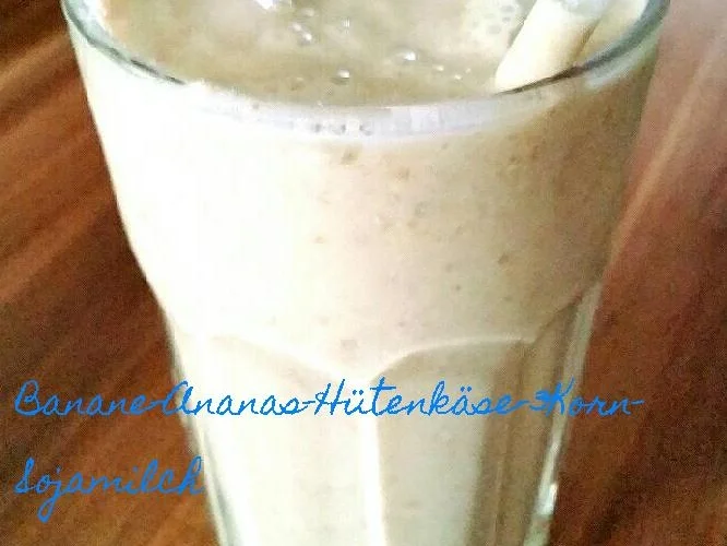 Frühstücksdrink (1) - Banane-Ananas-3Korn - Rezept - Bild Nr. 683