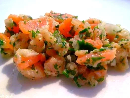 Rezept: Fisch - Vorspeise: Lachstatar Bild Nr. 694 Fisch - Vorspeise: Lachstatar - Rezept - Bild Nr. 694