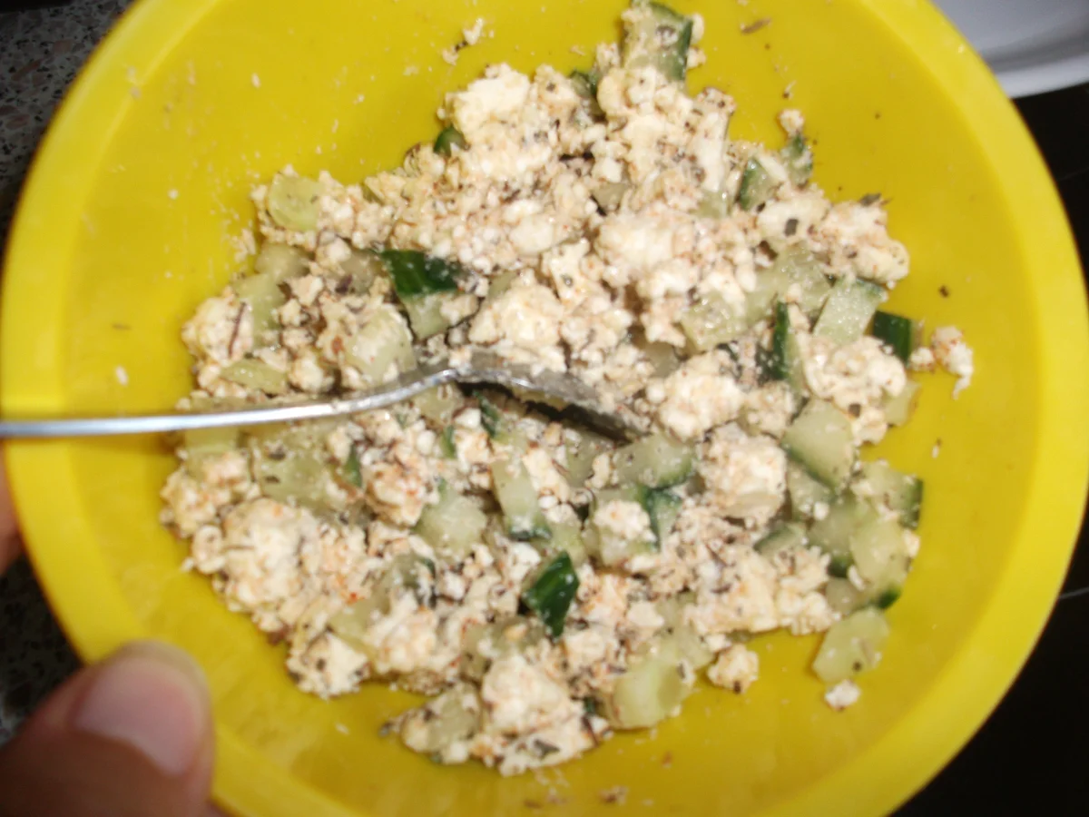 Käserolle mit Zucchinitalern  - Rezept - Bild Nr. 709