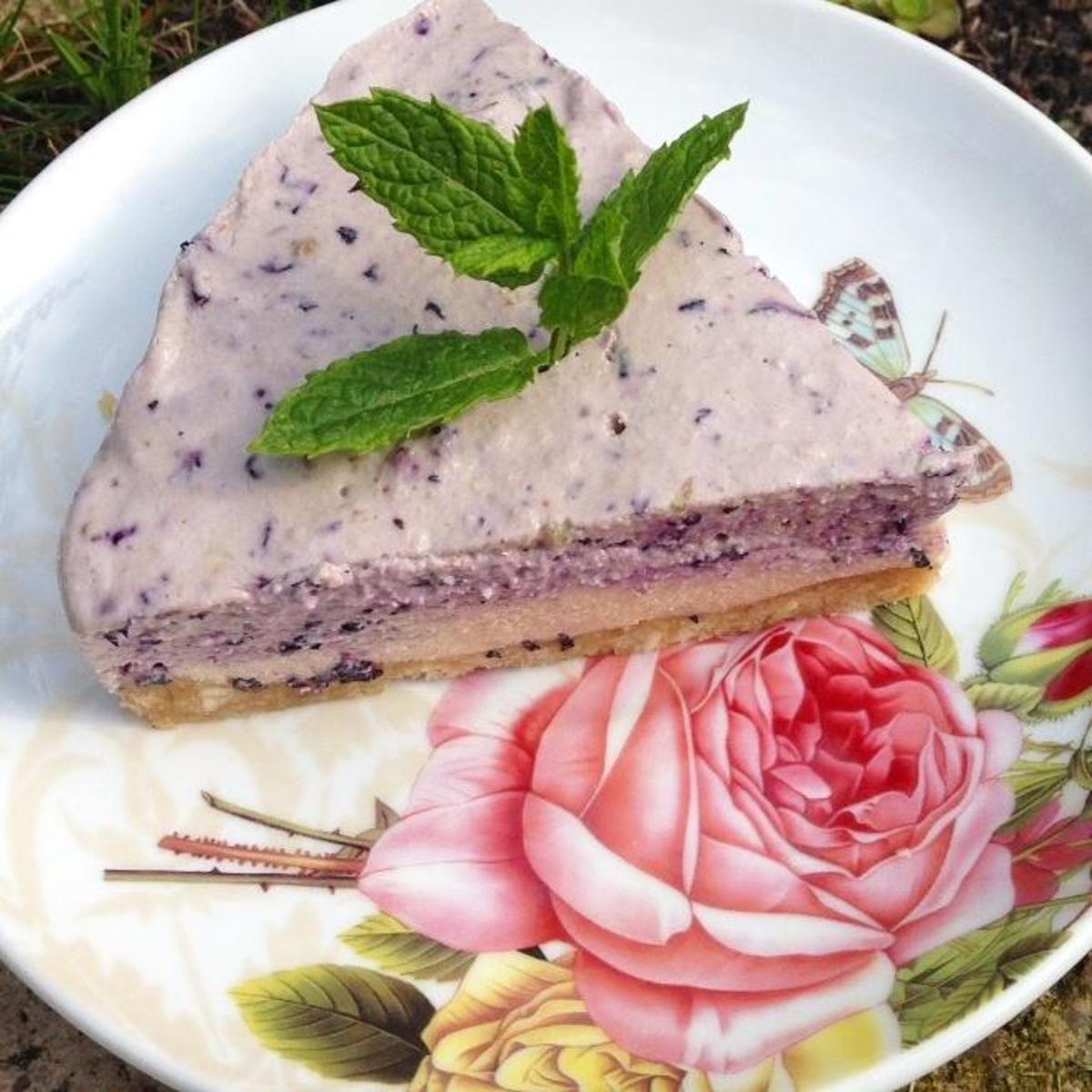 Bilder für Raw vegan Blueberry Cheesecake - Rezept