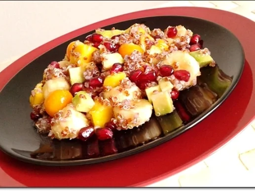 Raffinierter fruchtiger Obstsalat mit Rote Quinoa - Rezept - Bild Nr. 738
