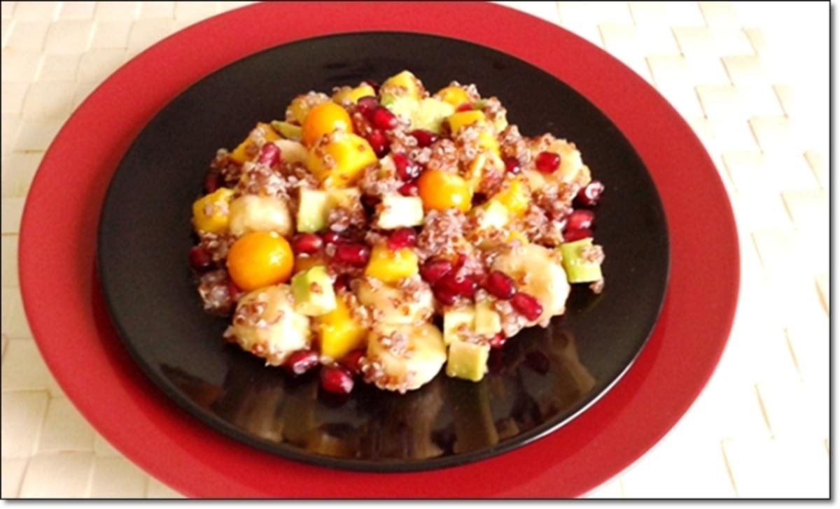 Raffinierter fruchtiger Obstsalat mit Rote Quinoa - Rezept - Bild Nr. 739