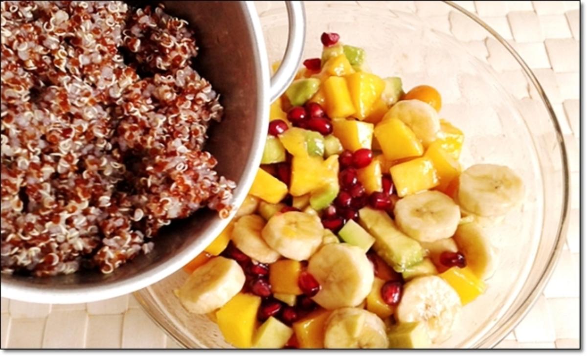 Raffinierter fruchtiger Obstsalat mit Rote Quinoa - Rezept - Bild Nr. 756