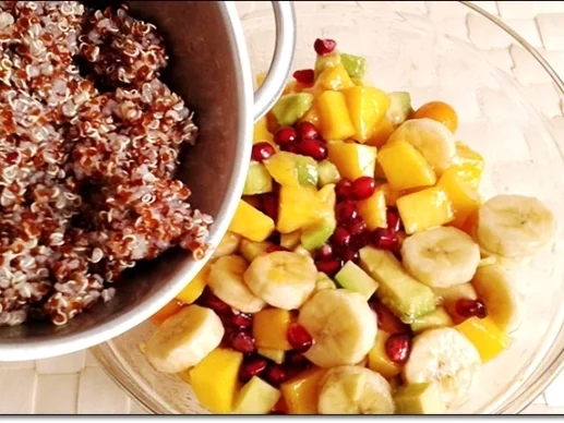 Raffinierter fruchtiger Obstsalat mit Rote Quinoa - Rezept - Bild Nr. 756