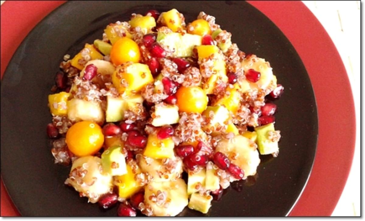Raffinierter fruchtiger Obstsalat mit Rote Quinoa - Rezept - Bild Nr. 758