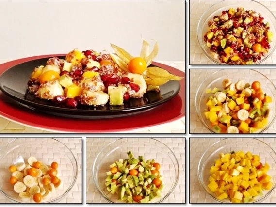 Raffinierter fruchtiger Obstsalat mit Rote Quinoa - Rezept - Bild Nr. 760