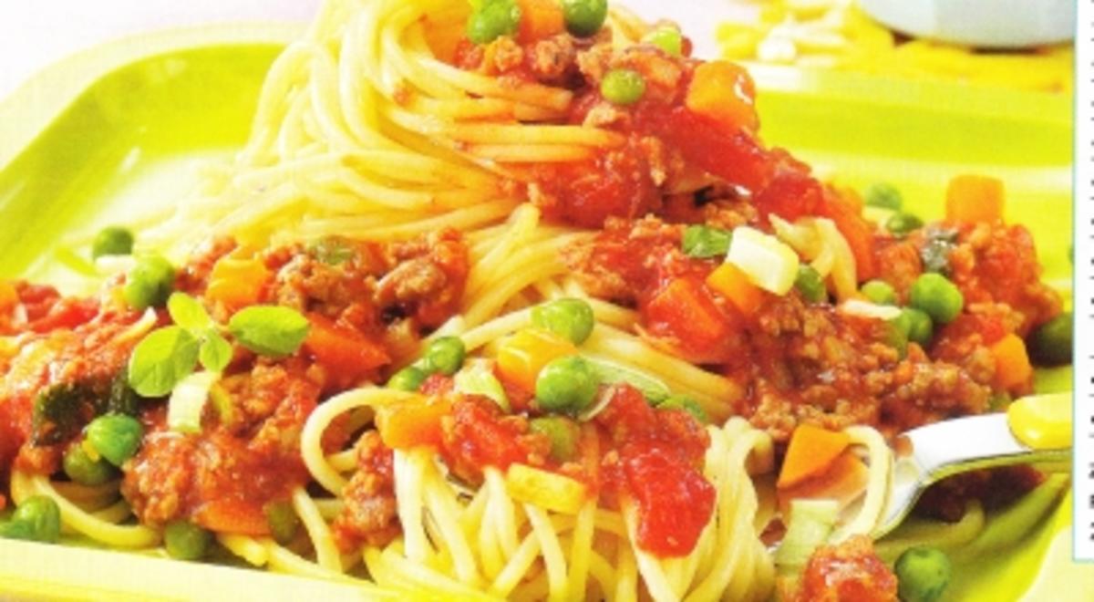Spaghetti Kunterbunt - Rezept