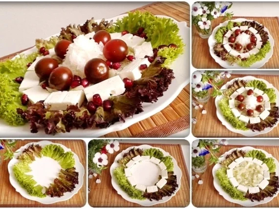 Rezept: Sommerlicher Lollo rosso Salat mit Meerrettich, Schafskäse, Tomaten und …. Bild Nr. 755 Sommerlicher Lollo rosso Salat mit Meerrettich, Schafskäse, Tomaten und …. - Rezept - Bild Nr. 755