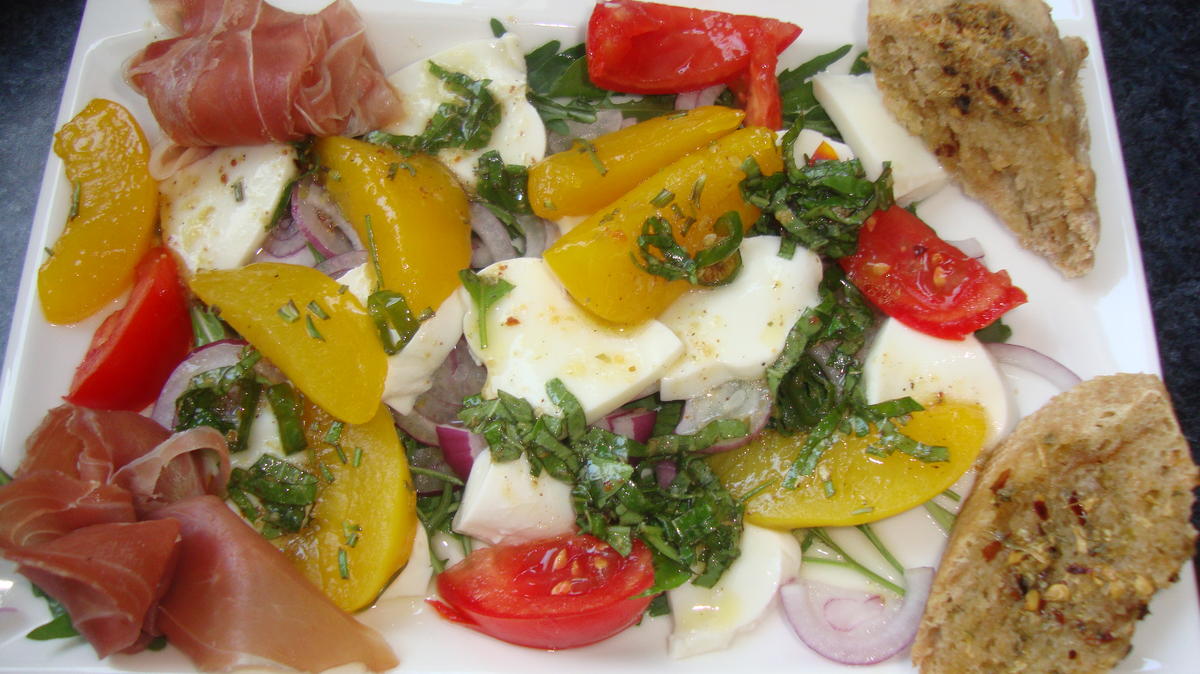 Pfirsich Salat - Rezept - Bild Nr. 757