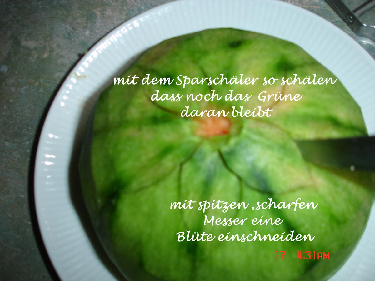 geschnitzte Wassermelone - Rezept - Bild Nr. 810