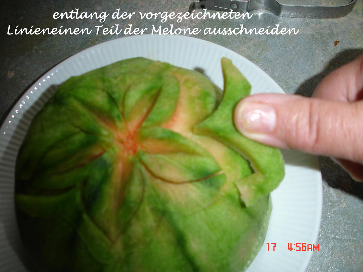 geschnitzte Wassermelone - Rezept - Bild Nr. 812