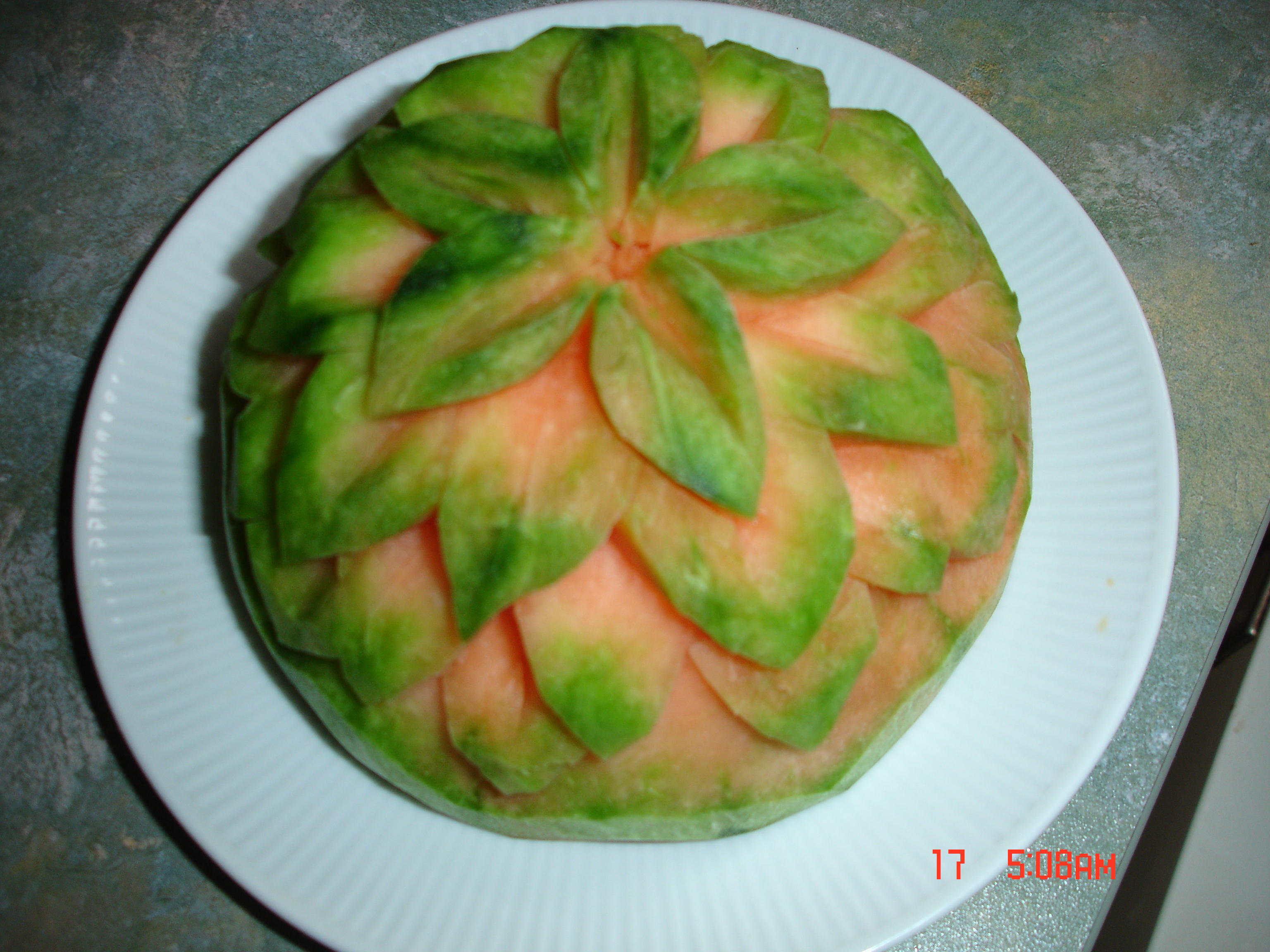 Bilder für geschnitzte Wassermelone - Rezept