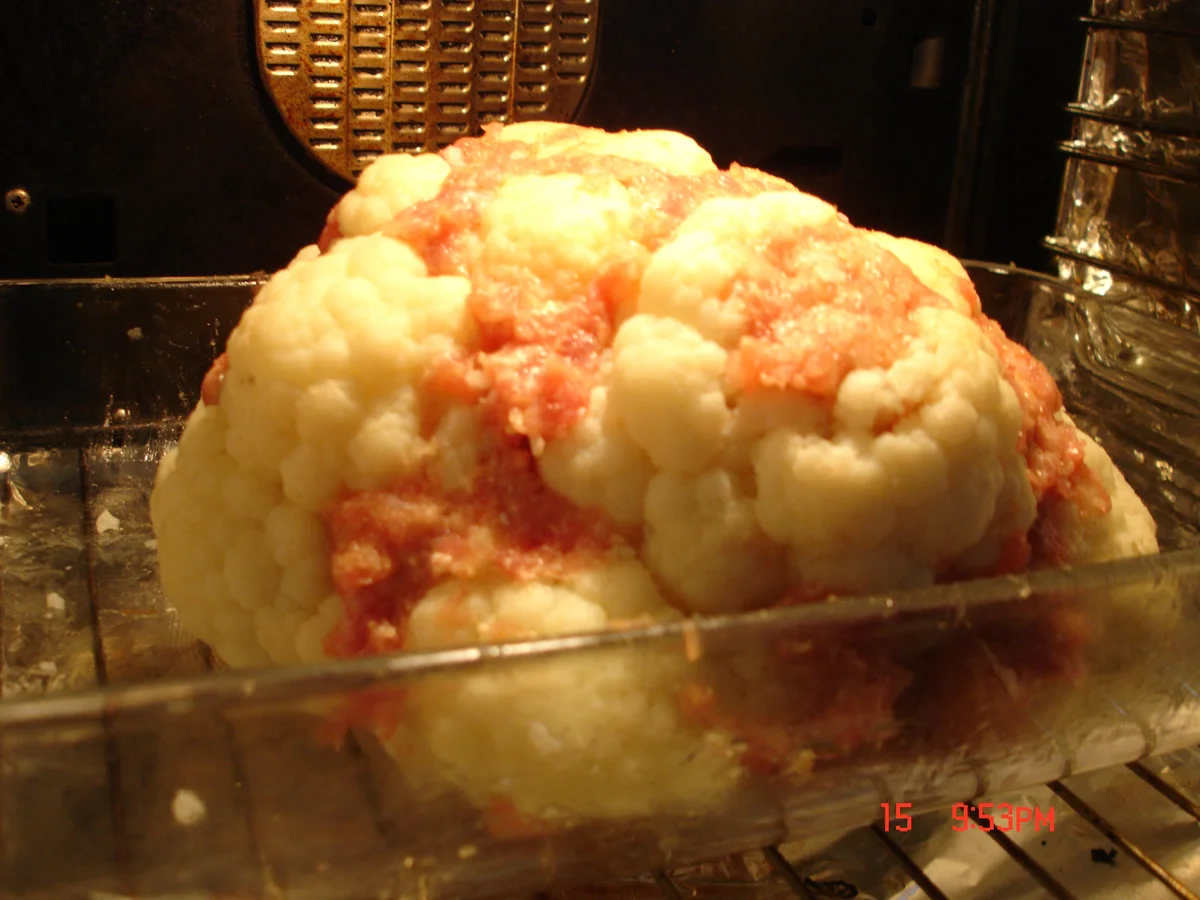 Blumenkohl gefüllt und überbacken - Rezept - Bild Nr. 759