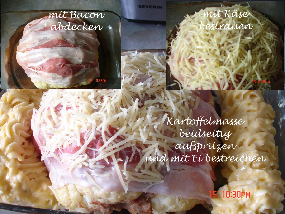 Blumenkohl gefüllt und überbacken - Rezept - Bild Nr. 760