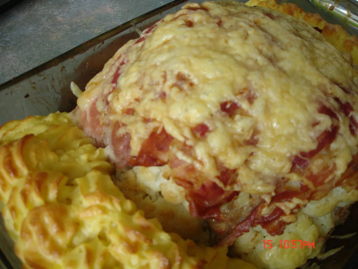 Blumenkohl gefüllt und überbacken - Rezept - Bild Nr. 773