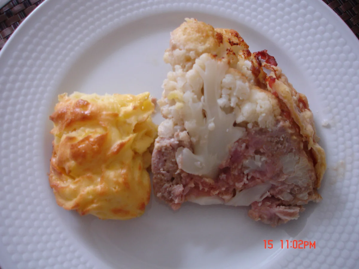 Blumenkohl gefüllt und überbacken - Rezept - Bild Nr. 775