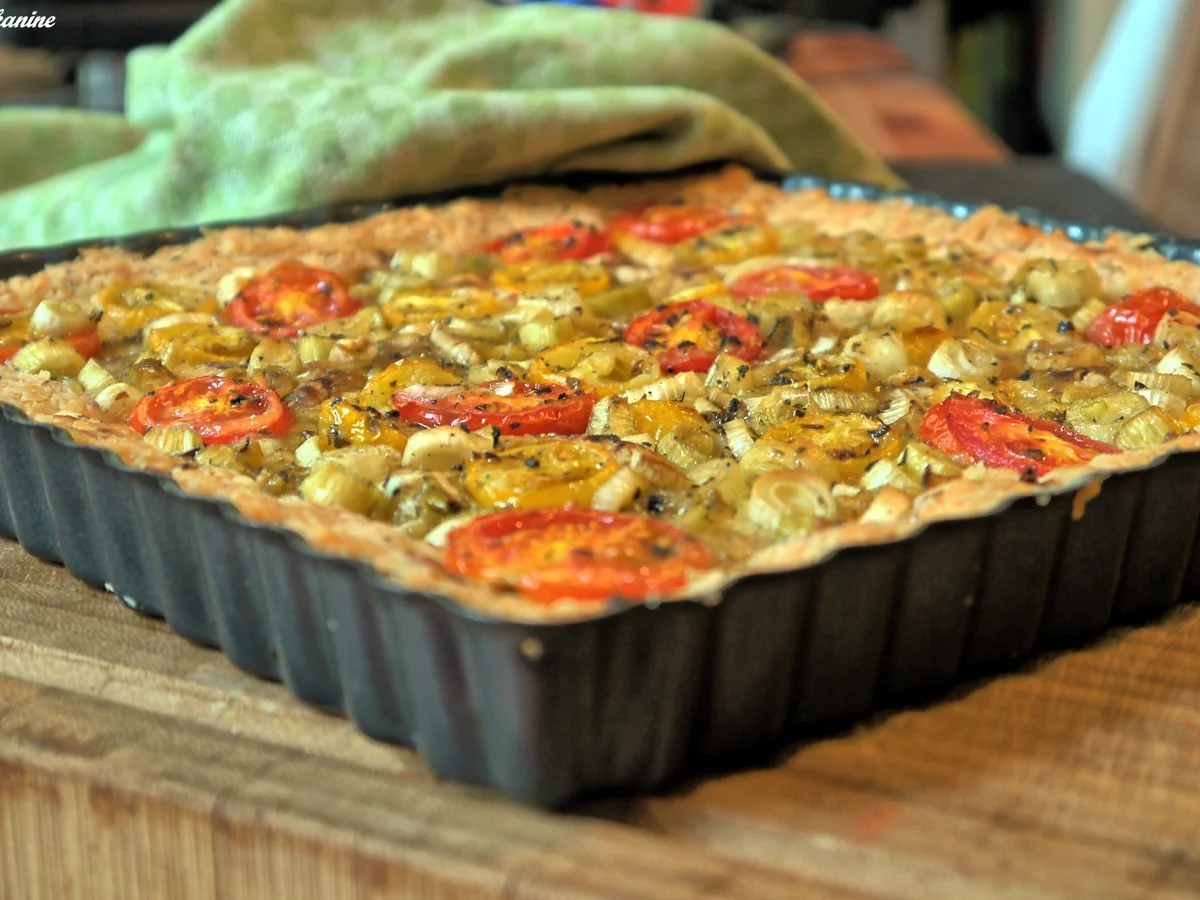 Rezept: Tomatentarte mit Käseboden Bild Nr. 796 Tomatentarte mit Käseboden - Rezept - Bild Nr. 796