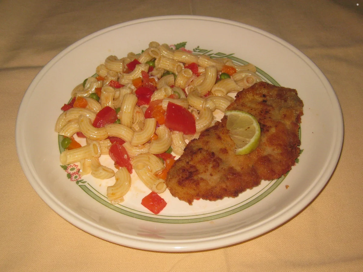 Rezept: Hörnchen-Nudelsalat Bild Nr. 816 Hörnchen-Nudelsalat - Rezept - Bild Nr. 816