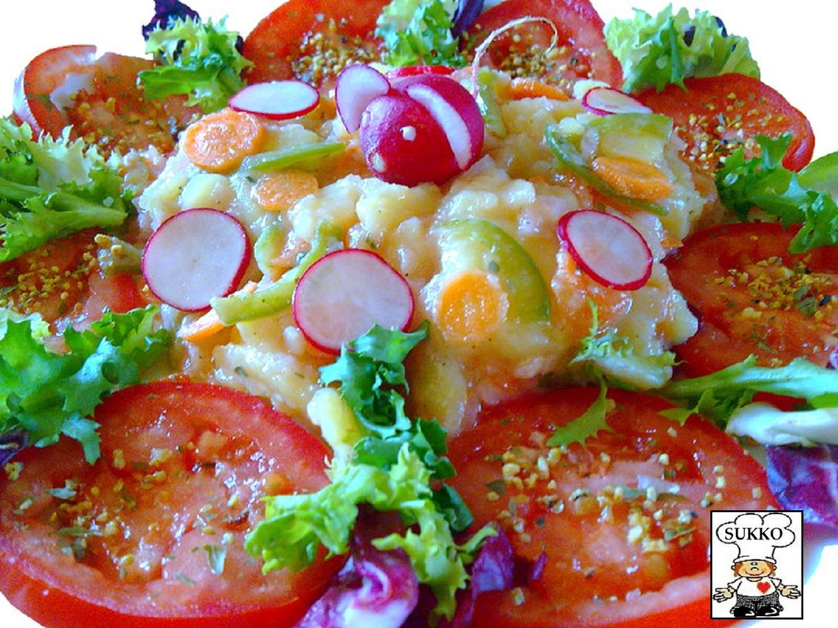 Salat - Kartoffelsalat mal anderst zubereitet, angerichtet - Rezept - Bild Nr. 845