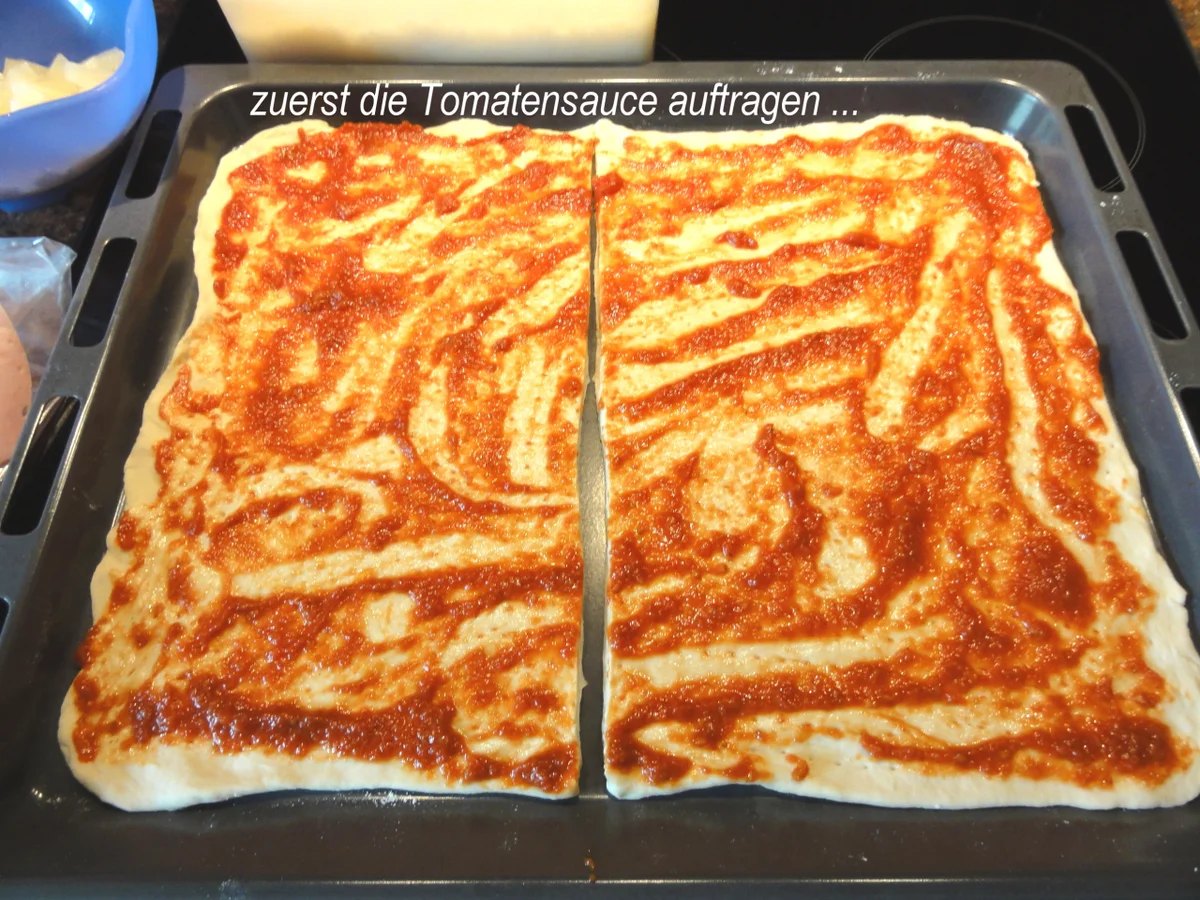 Rezept: Hefe: PIZZA HAWAI + SPINACI nach Art des Hauses Bild Nr. 849 Hefe: PIZZA HAWAI + SPINACI nach Art des Hauses - Rezept - Bild Nr. 849