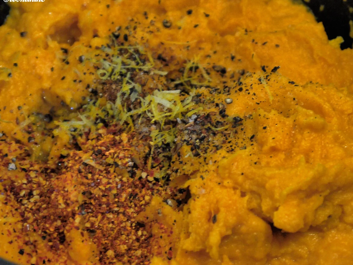 Rezept: Hähnchen-Curry-Schnitzel mit Süßkartoffelpüree und Gurkensalat Bild Nr. 871 Hähnchen-Curry-Schnitzel mit Süßkartoffelpüree und Gurkensalat - Rezept - Bild Nr. 871