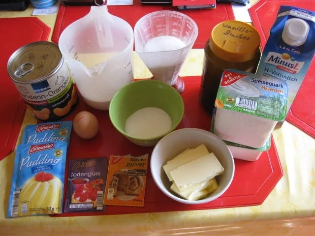 Mandarinen-Käsekuchen mit Pudding - Rezept - Bild Nr. 887