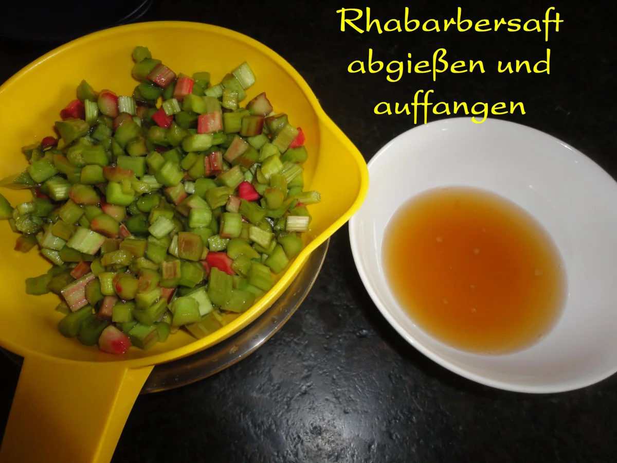 Rhabarber  Pudding Torte / Kuchen - Rezept - Bild Nr. 921