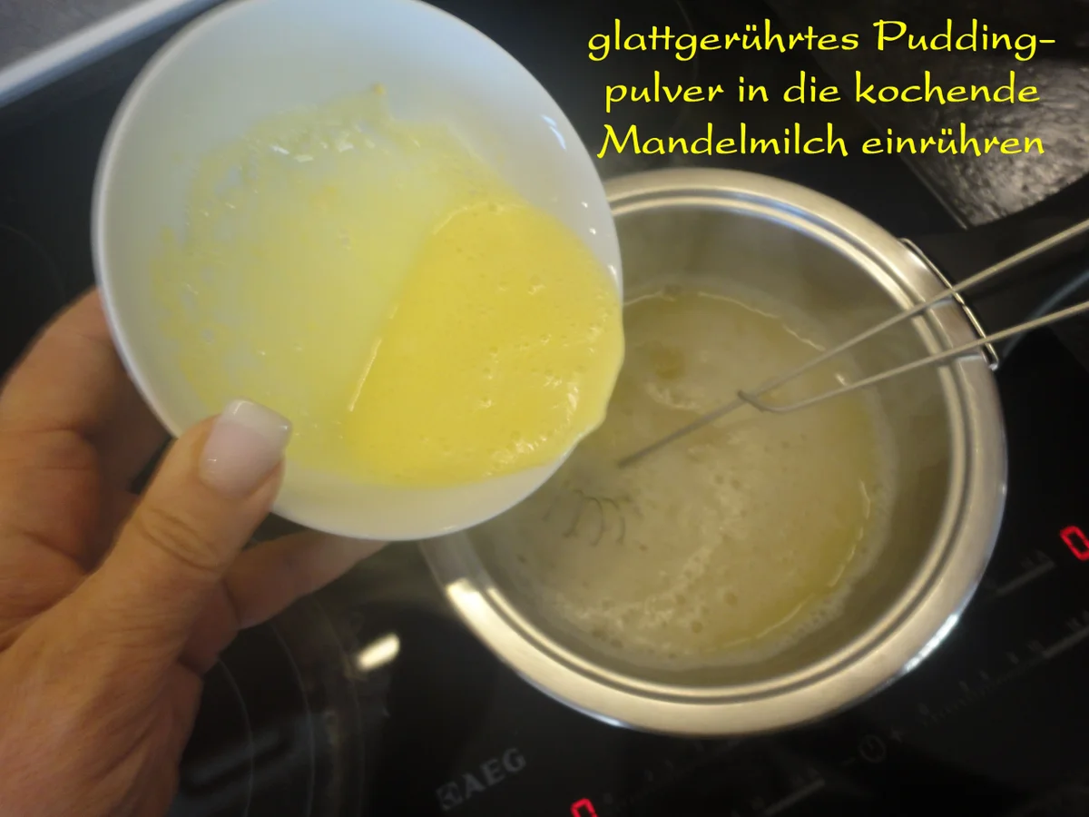 Rhabarber  Pudding Torte / Kuchen - Rezept - Bild Nr. 927