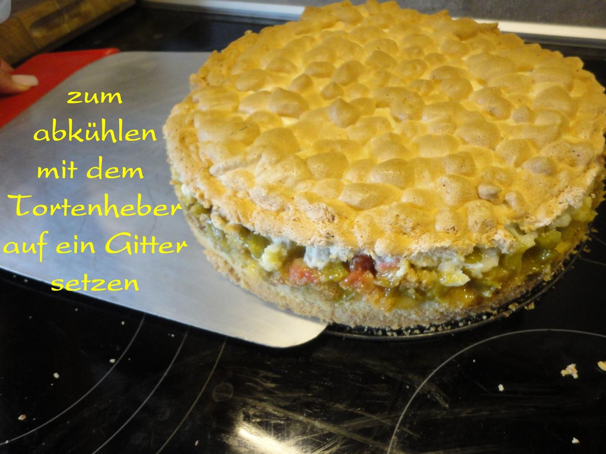 Rhabarber  Pudding Torte / Kuchen - Rezept - Bild Nr. 942