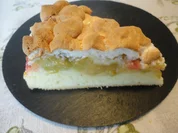 Rhabarber  Pudding Torte / Kuchen - Rezept - Bild Nr. 945