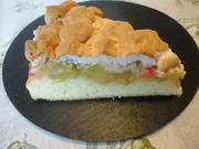 Rhabarber  Pudding Torte / Kuchen - Rezept - Bild Nr. 945
