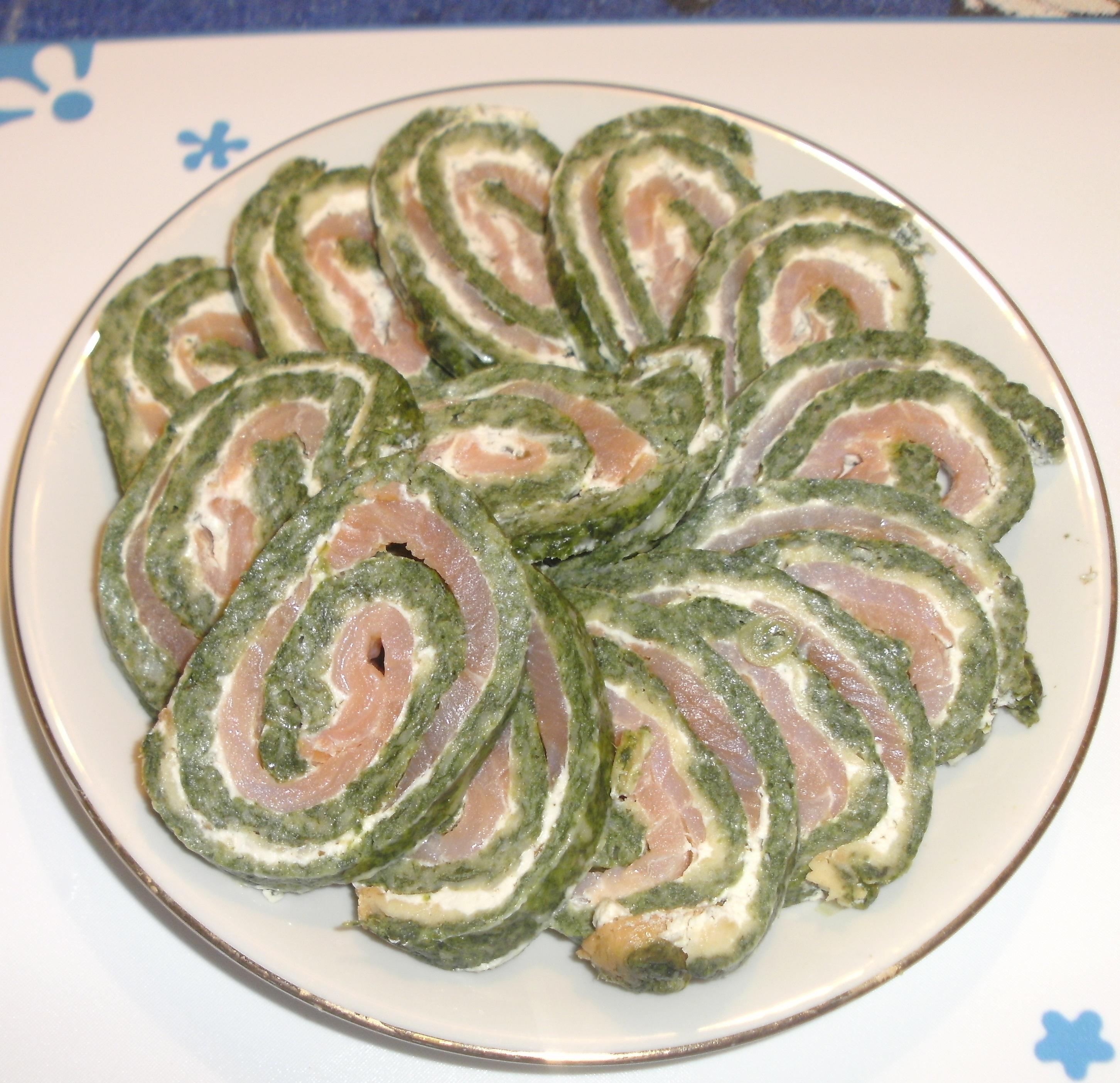 Bilder für Spinat - Lachsrolle - Rezept