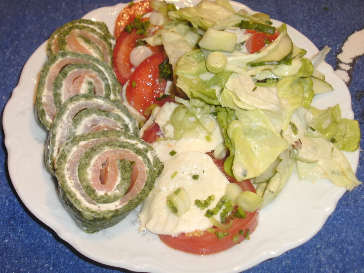 Rezept: Spinat - Lachsrolle Bild Nr. 950 Spinat - Lachsrolle - Rezept - Bild Nr. 950