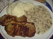 Rindersteaks mit Championsauce und Reis - Rezept - Bild Nr. 953