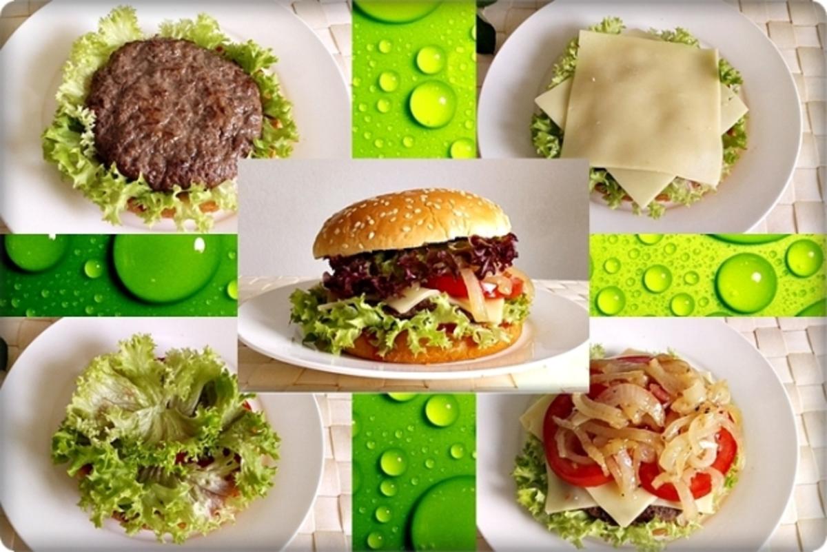 XXL Burger  mit Lollo Rosso Salat und....nach Art des Hauses - Rezept - Bild Nr. 997