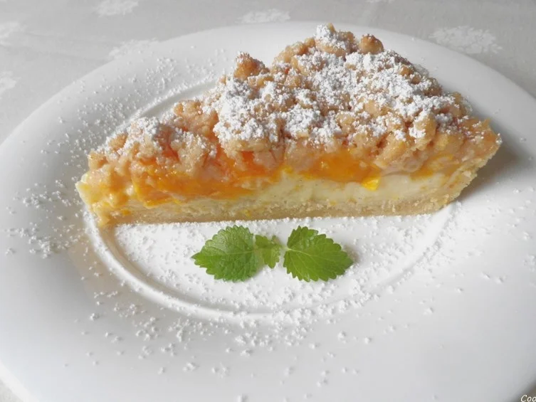 Mirabellen auf einem Bett von Vanillepudding .. zugedeckt mit knusprigen Zimtstreuseln - Rezept - Bild Nr. 1053