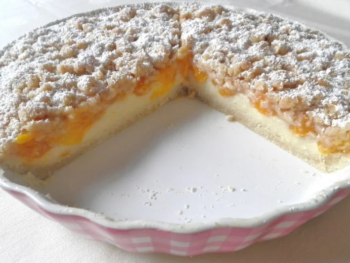 Mirabellen auf einem Bett von Vanillepudding .. zugedeckt mit knusprigen Zimtstreuseln - Rezept - Bild Nr. 1055