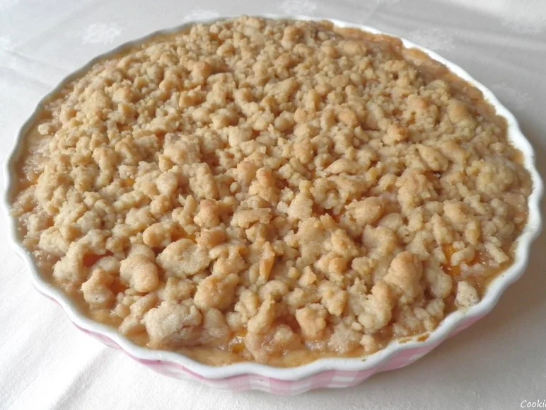 Mirabellen auf einem Bett von Vanillepudding .. zugedeckt mit knusprigen Zimtstreuseln - Rezept - Bild Nr. 1074