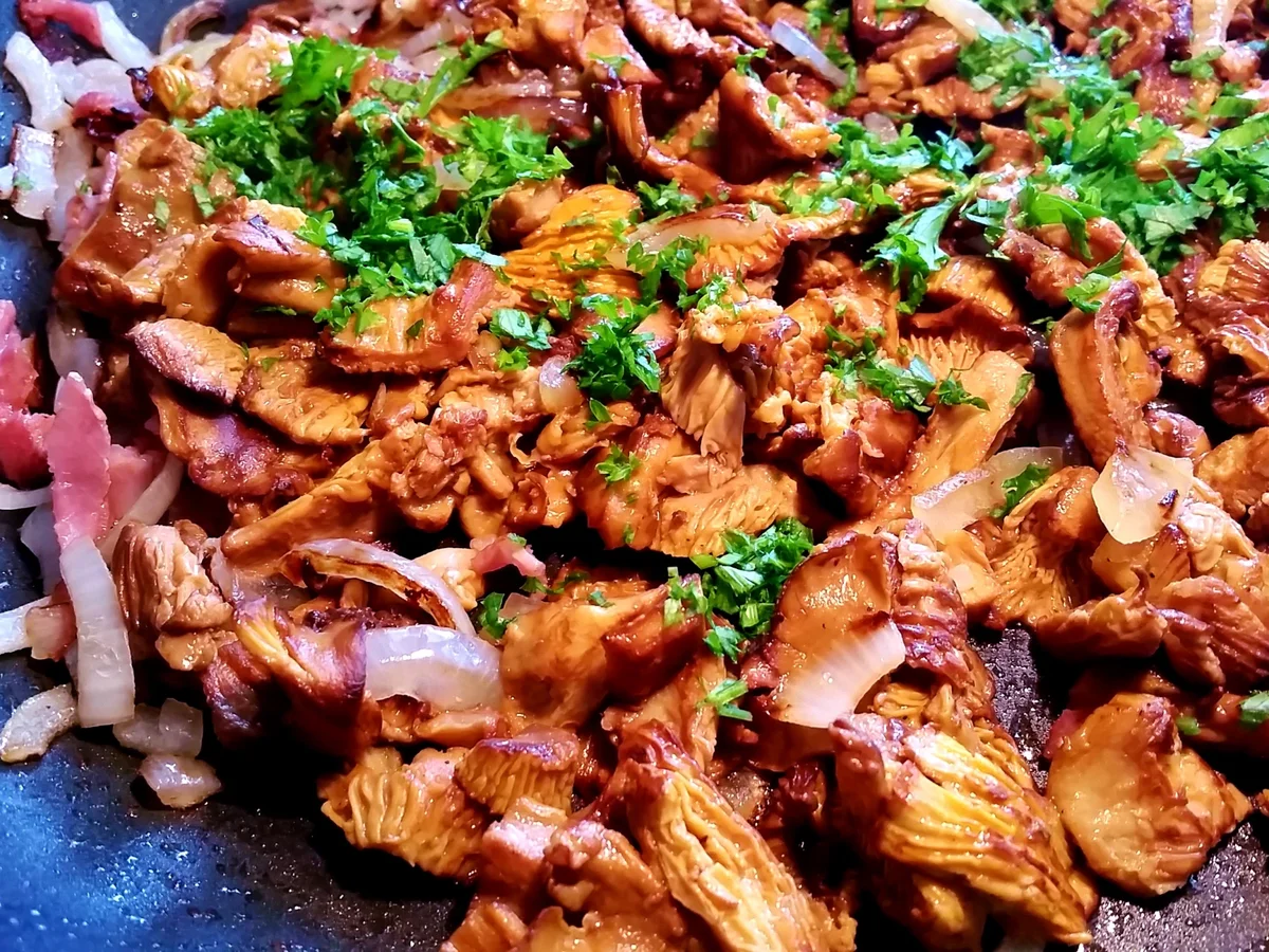 Hähnchenbrust mit Rahm-Pfifferlingen - Rezept - Bild Nr. 1070