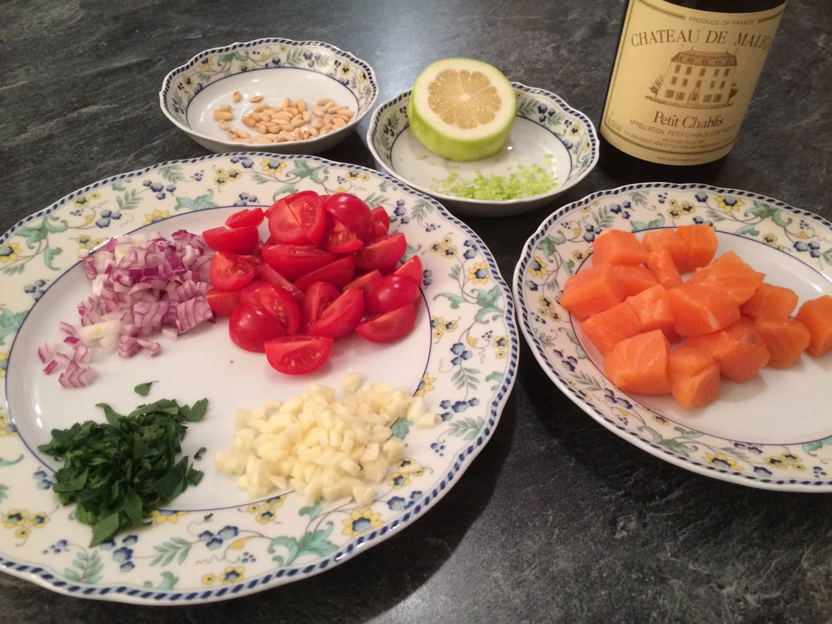 Schnelle Pasta mit Lachs - Rezept - Bild Nr. 1069