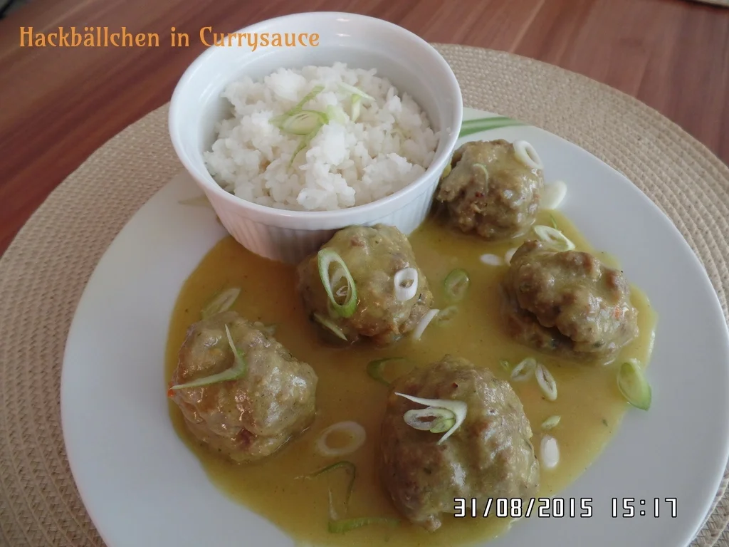 Rezept: Hackbällchen in Currysauce Bild Nr. 1069 Hackbällchen in Currysauce - Rezept - Bild Nr. 1069