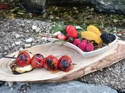 Karamellisierter Ziegenkäse auf Pumpernickel im Walnusskernregen - Rezept - Bild Nr. 1146