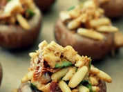 Mediterran gefüllte braune Champignions - Rezept - Bild Nr. 1474