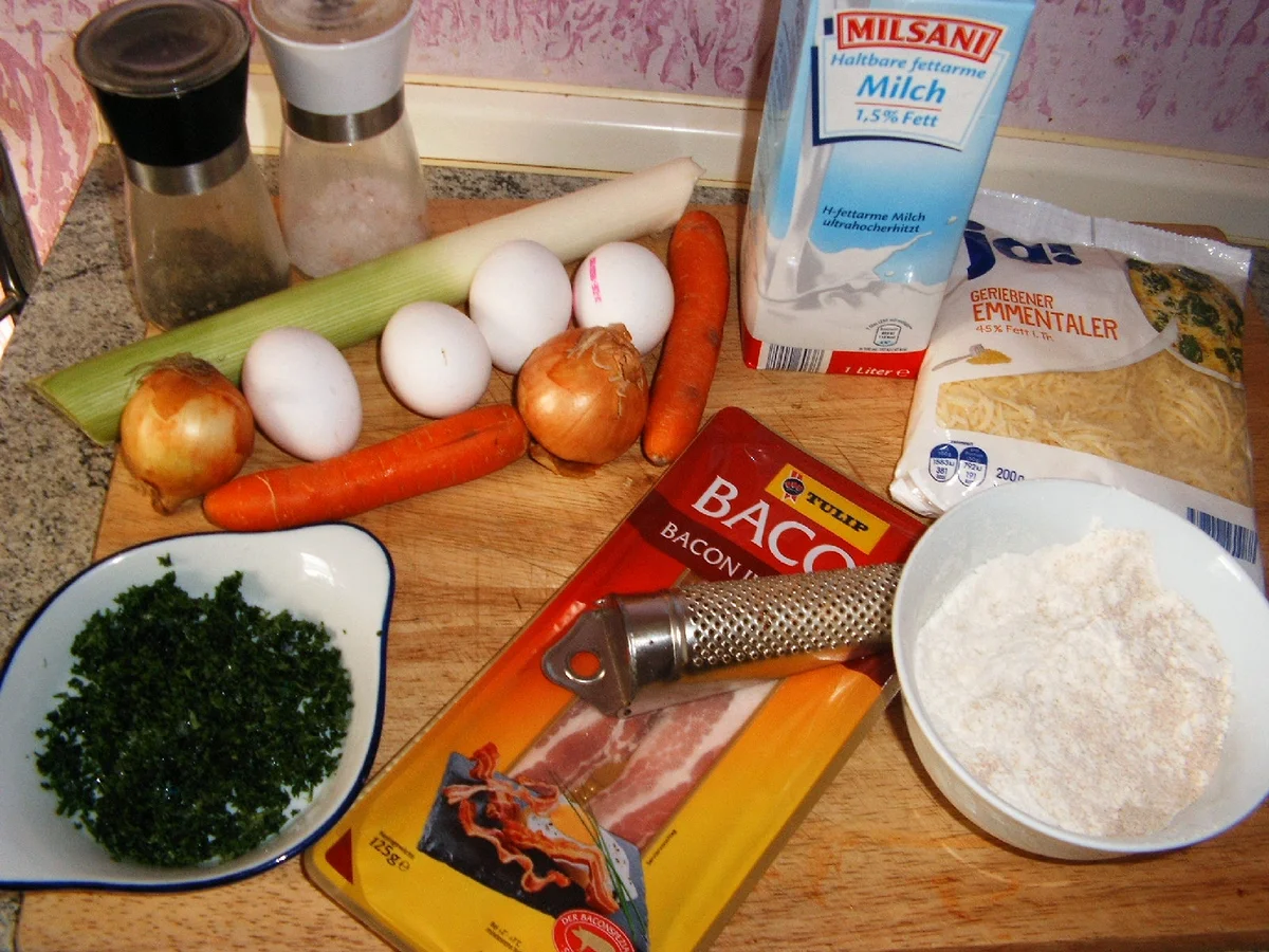 Rezept: Deftige Käseschmarrn mit Bacon Bild Nr. 1073 Deftige Käseschmarrn mit Bacon - Rezept - Bild Nr. 1073