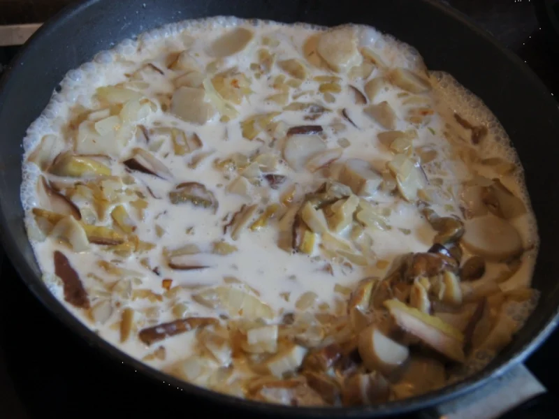 Spaghetti mit Rahmsteinpilzen - Rezept - Bild Nr. 1088